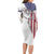 American Flag Bass Fishing Family Matching Long Sleeve Bodycon Dress and Hawaiian Shirt Fishing Rod and Patriotic Red White and Blue Theme - Wonder Print Shop