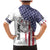 American Flag Bass Fishing Family Matching Mermaid Dress and Hawaiian Shirt Fishing Rod and Patriotic Red White and Blue Theme - Wonder Print Shop