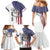 American Flag Bass Fishing Family Matching Mermaid Dress and Hawaiian Shirt Fishing Rod and Patriotic Red White and Blue Theme - Wonder Print Shop