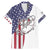 American Flag Bass Fishing Family Matching Mermaid Dress and Hawaiian Shirt Fishing Rod and Patriotic Red White and Blue Theme - Wonder Print Shop