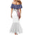 American Flag Bass Fishing Family Matching Mermaid Dress and Hawaiian Shirt Fishing Rod and Patriotic Red White and Blue Theme - Wonder Print Shop