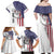 American Flag Bass Fishing Family Matching Off Shoulder Maxi Dress and Hawaiian Shirt Fishing Rod and Patriotic Red White and Blue Theme - Wonder Print Shop