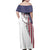 American Flag Bass Fishing Family Matching Off Shoulder Maxi Dress and Hawaiian Shirt Fishing Rod and Patriotic Red White and Blue Theme - Wonder Print Shop