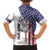 American Flag Bass Fishing Family Matching Short Sleeve Bodycon Dress and Hawaiian Shirt Fishing Rod and Patriotic Red White and Blue Theme - Wonder Print Shop