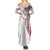 American Flag Bass Fishing Family Matching Summer Maxi Dress and Hawaiian Shirt Fishing Rod and Patriotic Red White and Blue Theme - Wonder Print Shop