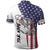 American Flag Bass Fishing Polo Shirt Fishing Rod and Patriotic Red White and Blue Theme - Wonder Print Shop
