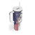 American Flag Bass Fishing Tumbler With Handle Fishing Rod and Patriotic Red White and Blue Theme - Wonder Print Shop