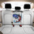 American Flag Tuna Fish Back Car Seat Cover Custom Splashing Water on White and Black Contrast - Wonder Print Shop