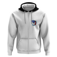 American Flag Tuna Fish Hoodie Custom Splashing Water on White and Black Contrast - Wonder Print Shop