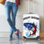 American Flag Tuna Fish Luggage Cover Custom Splashing Water on White and Black Contrast - Wonder Print Shop