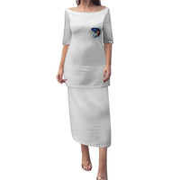 American Flag Tuna Fish Puletasi Custom Splashing Water on White and Black Contrast - Wonder Print Shop