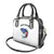 American Flag Tuna Fish Shoulder Handbag Custom Splashing Water on White and Black Contrast - Wonder Print Shop