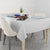 American Flag Tuna Fish Tablecloth Custom Splashing Water on White and Black Contrast - Wonder Print Shop