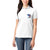 American Flag Tuna Fish Women Polo Shirt Custom Splashing Water on White and Black Contrast - Wonder Print Shop