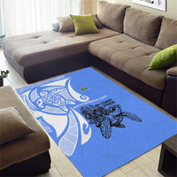 North Caribbean Coast Nicaragua Area Rug with Tribal Turtle Design and Floral Coast Pride - Wonder Print Shop