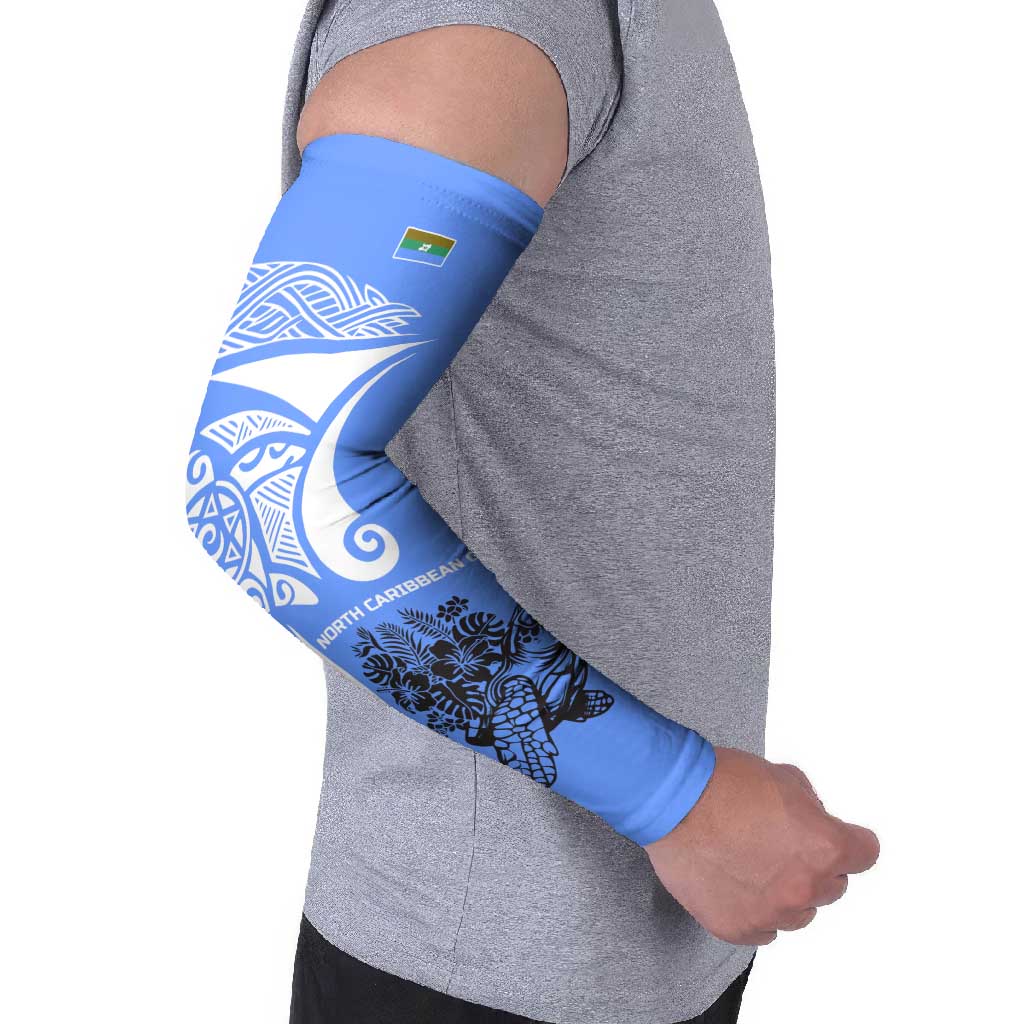 North Caribbean Coast Nicaragua Arm Sleeves with Tribal Turtle Design and Floral Coast Pride - Wonder Print Shop