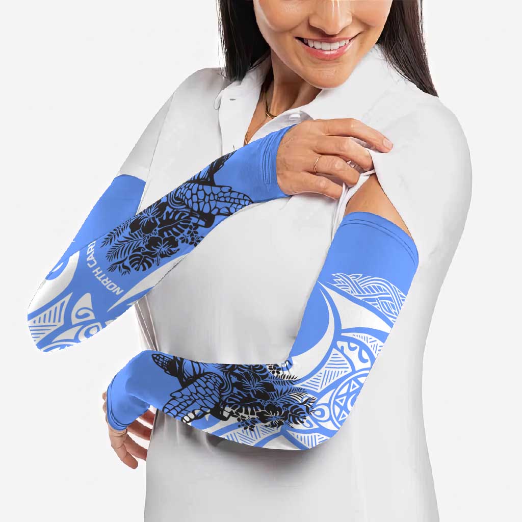 North Caribbean Coast Nicaragua Arm Sleeves with Tribal Turtle Design and Floral Coast Pride - Wonder Print Shop