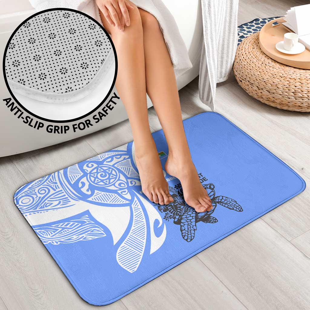 North Caribbean Coast Nicaragua Bathroom Set with Tribal Turtle Design and Floral Coast Pride - Wonder Print Shop