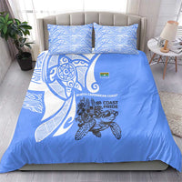 North Caribbean Coast Nicaragua Bedding Set with Tribal Turtle Design and Floral Coast Pride - Wonder Print Shop