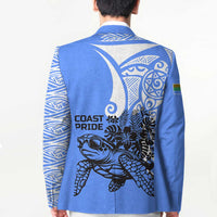 North Caribbean Coast Nicaragua Blazer with Tribal Turtle Design and Floral Coast Pride - Wonder Print Shop