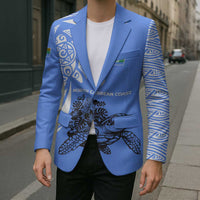 North Caribbean Coast Nicaragua Blazer with Tribal Turtle Design and Floral Coast Pride - Wonder Print Shop