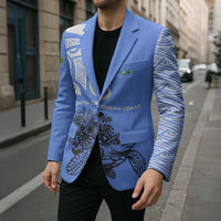 North Caribbean Coast Nicaragua Blazer with Tribal Turtle Design and Floral Coast Pride - Wonder Print Shop