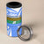 North Caribbean Coast Nicaragua 4 in 1 Can Cooler Tumbler with Tribal Turtle Design and Floral Coast Pride - Wonder Print Shop