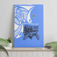 North Caribbean Coast Nicaragua Canvas Wall Art with Tribal Turtle Design and Floral Coast Pride - Wonder Print Shop