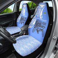 North Caribbean Coast Nicaragua Car Seat Cover with Tribal Turtle Design and Floral Coast Pride - Wonder Print Shop