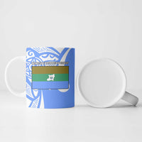 North Caribbean Coast Nicaragua Ceramic Mug with Tribal Turtle Design and Floral Coast Pride - Wonder Print Shop