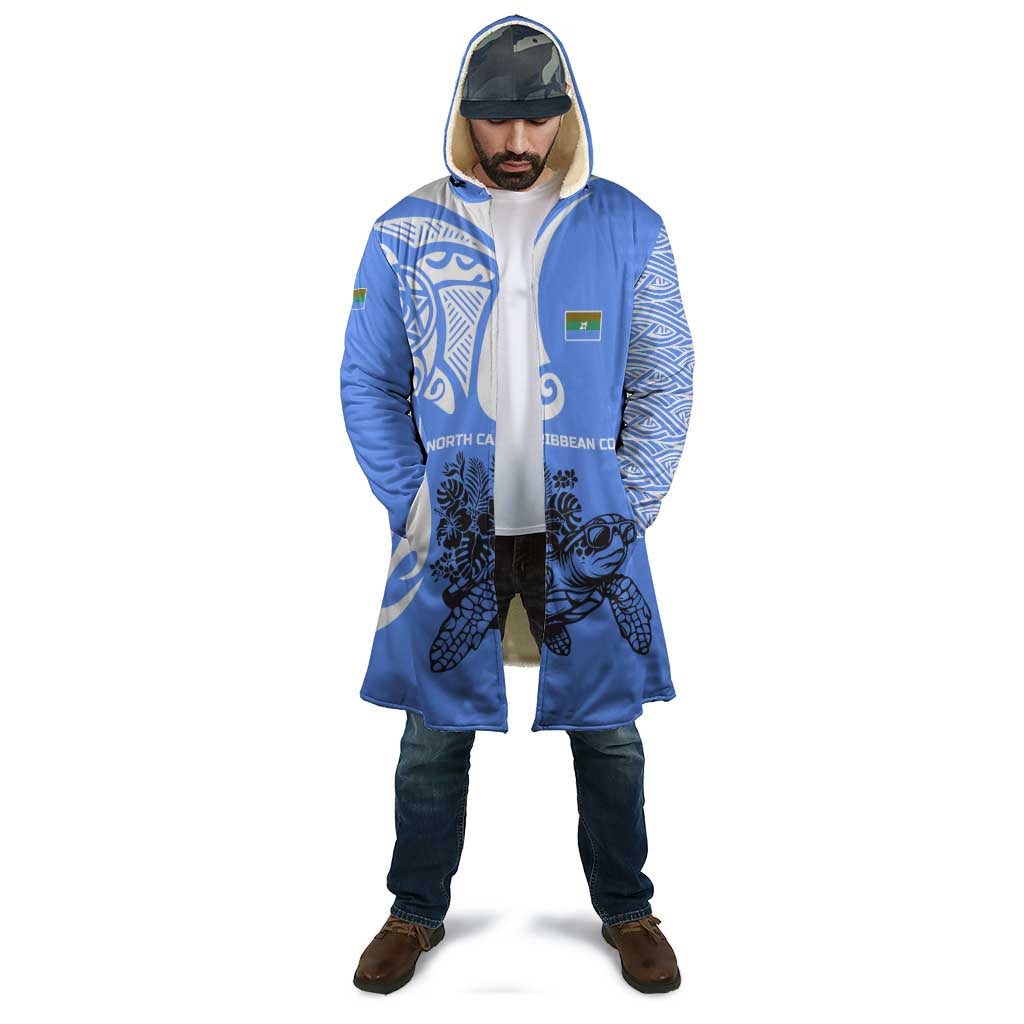 North Caribbean Coast Nicaragua Cloak with Tribal Turtle Design and Floral Coast Pride - Wonder Print Shop