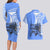 North Caribbean Coast Nicaragua Couples Matching Long Sleeve Bodycon Dress and Hawaiian Shirt with Tribal Turtle Design and Floral Coast Pride - Wonder Print Shop