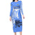 North Caribbean Coast Nicaragua Family Matching Long Sleeve Bodycon Dress and Hawaiian Shirt with Tribal Turtle Design and Floral Coast Pride - Wonder Print Shop