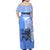 North Caribbean Coast Nicaragua Family Matching Off Shoulder Maxi Dress and Hawaiian Shirt with Tribal Turtle Design and Floral Coast Pride - Wonder Print Shop