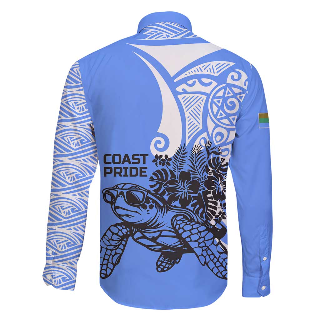 North Caribbean Coast Nicaragua Family Matching Puletasi and Hawaiian Shirt with Tribal Turtle Design and Floral Coast Pride - Wonder Print Shop