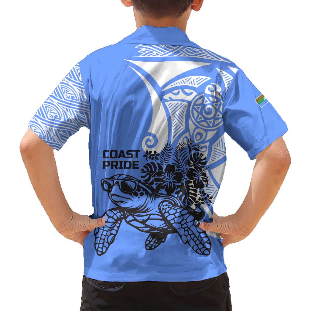 North Caribbean Coast Nicaragua Family Matching Summer Maxi Dress and Hawaiian Shirt with Tribal Turtle Design and Floral Coast Pride - Wonder Print Shop