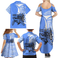 North Caribbean Coast Nicaragua Family Matching Summer Maxi Dress and Hawaiian Shirt with Tribal Turtle Design and Floral Coast Pride - Wonder Print Shop