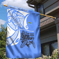 North Caribbean Coast Nicaragua Garden Flag with Tribal Turtle Design and Floral Coast Pride - Wonder Print Shop