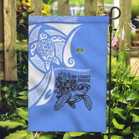 North Caribbean Coast Nicaragua Garden Flag with Tribal Turtle Design and Floral Coast Pride - Wonder Print Shop