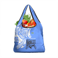 North Caribbean Coast Nicaragua Grocery Bag with Tribal Turtle Design and Floral Coast Pride - Wonder Print Shop