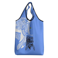 North Caribbean Coast Nicaragua Grocery Bag with Tribal Turtle Design and Floral Coast Pride - Wonder Print Shop