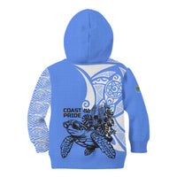 North Caribbean Coast Nicaragua Kid Hoodie with Tribal Turtle Design and Floral Coast Pride - Wonder Print Shop