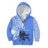 North Caribbean Coast Nicaragua Kid Hoodie with Tribal Turtle Design and Floral Coast Pride - Wonder Print Shop