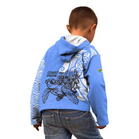 North Caribbean Coast Nicaragua Kid Hoodie with Tribal Turtle Design and Floral Coast Pride - Wonder Print Shop