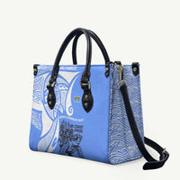 North Caribbean Coast Nicaragua Leather Bag with Tribal Turtle Design and Floral Coast Pride - Wonder Print Shop