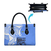 North Caribbean Coast Nicaragua Leather Bag with Tribal Turtle Design and Floral Coast Pride - Wonder Print Shop