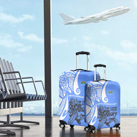 North Caribbean Coast Nicaragua Luggage Cover with Tribal Turtle Design and Floral Coast Pride - Wonder Print Shop