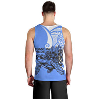North Caribbean Coast Nicaragua Men Tank Top with Tribal Turtle Design and Floral Coast Pride - Wonder Print Shop