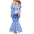 North Caribbean Coast Nicaragua Mermaid Dress with Tribal Turtle Design and Floral Coast Pride - Wonder Print Shop