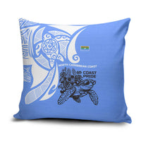 North Caribbean Coast Nicaragua Pillow Cover with Tribal Turtle Design and Floral Coast Pride - Wonder Print Shop